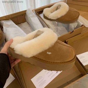 Chaussons Top qualité homme femmes augmenter pantoufles de neige Peau de mouton confortable et douce garder pantoufles chaudes Fille Beau cadeau transbordement gratuit T230711