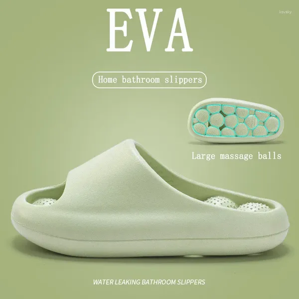 Zapatillas unisex diseño de masaje pareja pareja de mujeres y hombres de baño sin deslizamiento de la plataforma eva plataforma de plataforma Eva