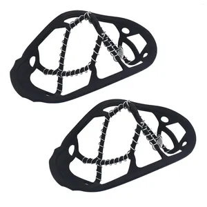 Slippels Universele niet-slip Krampons Anti-slip over schoen Duurzame schoenplaatjes met goede elasticiteit gemakkelijk aan te trekken en op te trekken