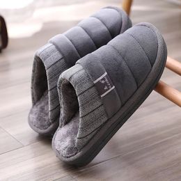 Slippers Winter Mannen Katoen Slippers Woninginrichting Indoor Slippers Winter Antislip Platform Schoenen Warme Harige Slippers 231212