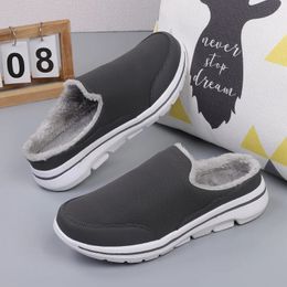 Pantoufles Hiver hommes femmes pantoufles en peluche maison intérieure chaude maison chaussures décontractées chambre légère Plus grande taille 47 goutte 231212