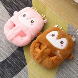 Slippers Winter Pluss Warm Home Cartoon All-inclusive Lovers Shoes Holiday Gifts