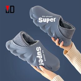 Zapatillas de invierno cálidos para hombre, impermeables, para mujeres, parejas, antideslizantes, de algodón de felpa, para interiores y exteriores, niños, hogar, otoño, niños, 221119