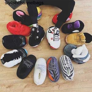 Slippers Winter Warme Slippers Vrouwen Leuke Thuis Slippers Unisex One Size Sneakers Mannen Huis Vloer Katoenen Schoenen Vrouw EU 35-44 Pluche Sliders 020423H