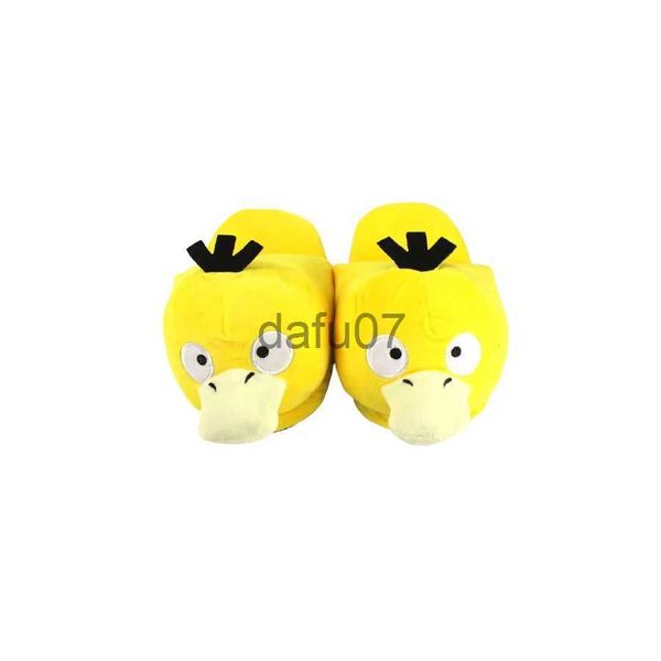 Zapatillas Invierno Cálido Pato Amarillo Zapatillas de Dibujos Animados Amantes Unisex Zapatillas Patrón Zapatos de Felpa Mujeres Hombres Casa Zapatillas Regalos x1011