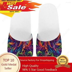 Pantoufères Femmes Modèles personnalisés 3d Imprimé Men d'été Men de mode Sandales Sandales Outdoor Non-Slip Beach Shoes Platform Flip Flops White