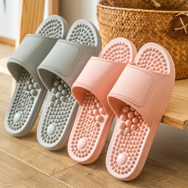 Pantoufles Femmes Hommes Massage Maison Couple Chaussures Sandales D'été Maison Doux Antidérapant Résistant À L'usure Diapositives Intérieur Salle De Bain Tongs 230510