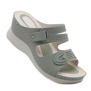 Slippers Vrouwen Platform Mode Retro Casual Strand Schoenen Vrouwelijke Orthopedische Sandalen Peep Toe Comfort Sandalias De Mujer