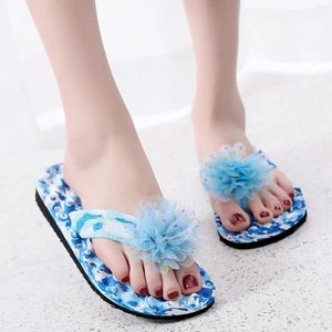 Slippers Women's 2024 Summer Fashion Home Home Outdoor Anti-Slip Color Block Beach Herringbone Solid Flower Shoes
