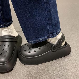 Slippers dames gesloten teen 2024 zomer plat ademende casual dia's schoenen voor vrouwen mode comfort eva dames sandalen