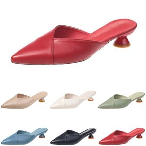 pantoufles femmes sandales talons hauts chaussures de mode GAI triple blanc noir rouge jaune vert color33