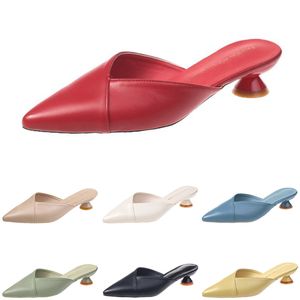 Pantoufles femmes sandales talons hauts chaussures de mode GAI triple blanc noir rouge jaune vert color24