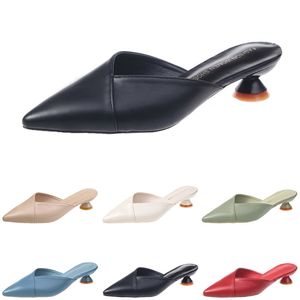 Slippers Dames Sandalen Hoge Hakken Mode Schoenen GAI Triple Wit Zwart Rood Geel Groen Color55