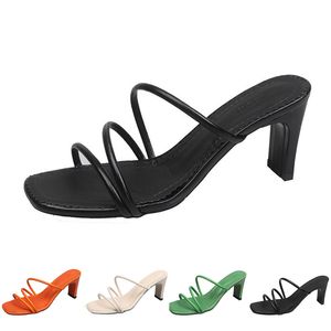 pantoufles femmes sandales talons hauts chaussures de mode GAI triple blanc noir rouge jaune vert marron color97