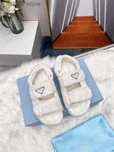 Slippers Dames designer pantoffels wollen henneptouw sandalen met open teen en doos casual en veelzijdige dikke zoolisolatieH240313