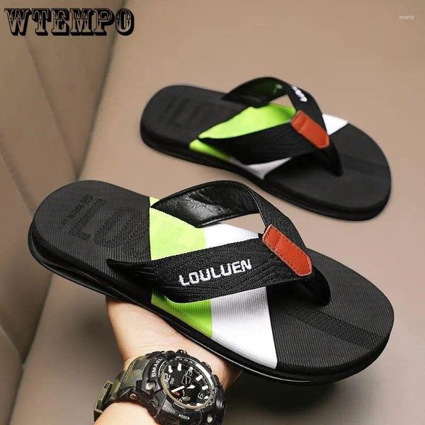 Zapatillas Wtempo Flip-Flops Summer Pies antideslizantes Pies de desgaste RESISTENTE Sandalias marinas al aire libre Sandalias al por mayor