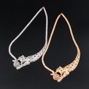 Argent véritable plaqué or 18 carats colliers de diamants pour femmes filles tennis pendentif collier ensembles bijoux de luxe concepteur anniversaire fête de mariage fiancée quotidienne mariée cool