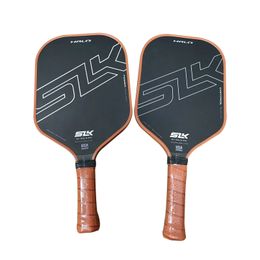 SLK Halo Control XL Power Max Pickleball Paddle Raw Carbon Fiber A Rev-Core Power Polymer Core 240507