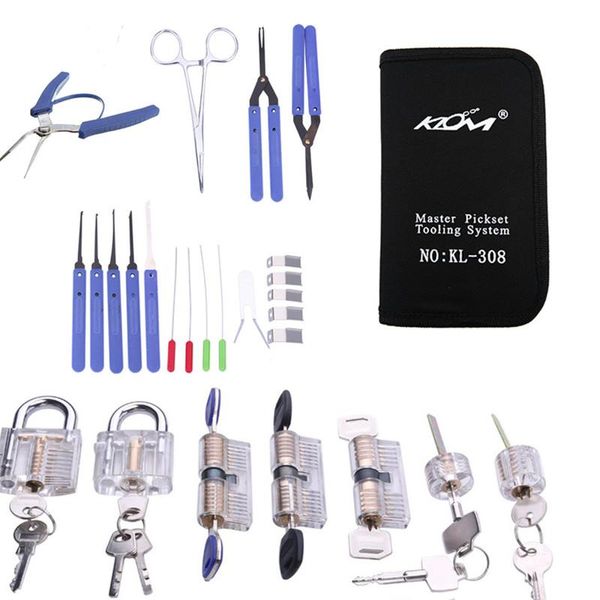 SlotenmakerBenoDigdEden Klom Locksmith Tool LockPick Set Extracteur de touche cassée Retirer l'outil avec 7 pcs de pratique transparente