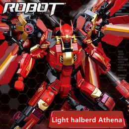 Sluban Building Block Toys Robot Alpha B1152 Light Halberd Athena 511pcs Bricks Mécanique armure compatbile avec les principales marques