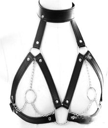 SM Bondage 2021 Sexy Bdsm cuir Harnas jeux femmes adulte jeu tenue Couples ceinture chaîne esclave jouets 0929292I1928501