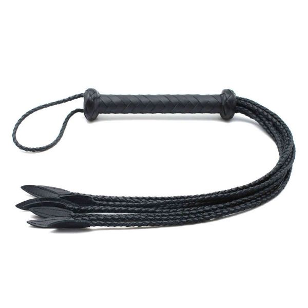 NXYSm bondage 60 cm cuir fait à la main fouet Bondage tissage érotique cravache chasse fétiche fessée Paddle adulte flirtant produits de jeux sexuels 1126