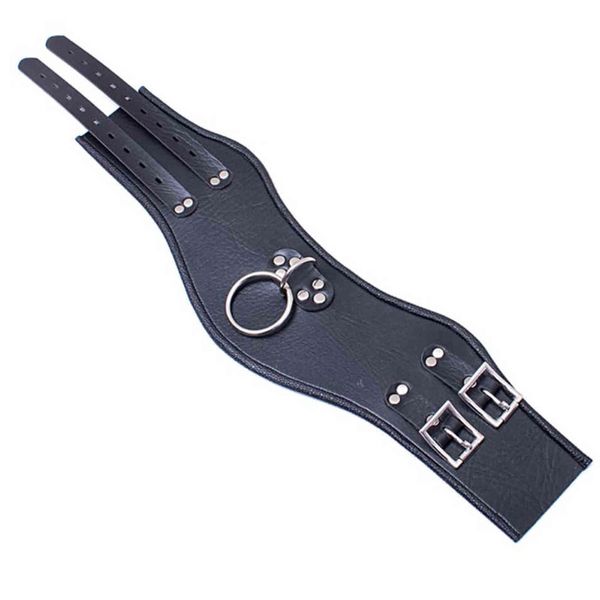 NXYSm bondage camaTech PU cuero postura cuello Collar con cadena correa BDSM esclavo anillos castidad arnés Bondage juguetes sexuales para parejas 1126