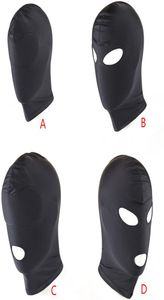 SM FETISH Bondage Mask Mask Exponer los ojos de la boca Toyos de sexo erótico Capericio de la cabeza del esclavo Adult Hogtie Cabeza de cabeza para parejas8546990