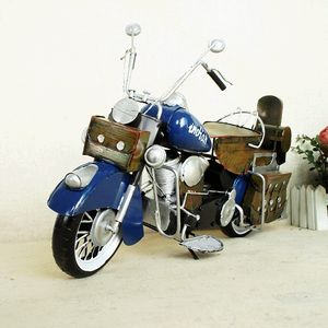 Juguete modelo de motocicleta clásica de metal de hierro SM, adorno hecho a mano de estilo retro, regalo de cumpleaños de niño de Navidad, coleccionismo, decoración del hogar de la barra, SMT5199