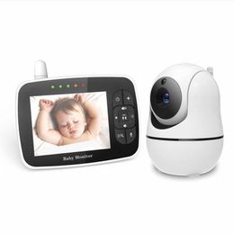 SM935E Babyphone avec écran LCD couleur de 3,5 pouces, interphone vidéo bidirectionnel, prise en charge de la caméra à distance, caméra panoramique et zoom, écran LCD