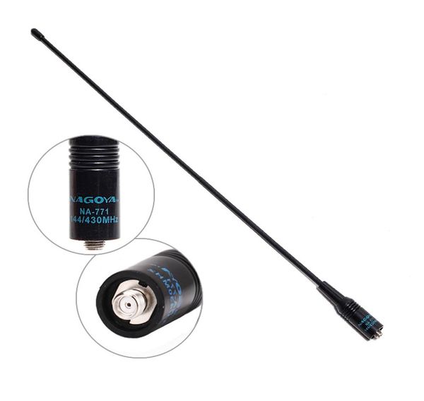 SMA hembra NA771 VHFUHF 144430MHz Antena flexible de banda dual para Baofeng UV5R UV82 UVS9 más BF888S Walkie Talkie7427183