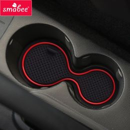 Padera de ranura Smabee Gate para Renault Captur 2013 - 2017 Mats sin deslizamiento Accesorios interiores Groove Groove Mat Cup Sporter Car Cho Car