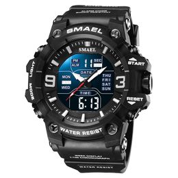 SMAEL 2022 transfrontalier nouvelle montre de sport étanche hommes multi-fonctionnel lumineux cool montre électronique cadeau A2