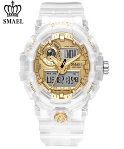 Smael 8023 Men Sport Horloges Waterdichte topmerk Analog digitaal Dual Time Display Waterdichte polshorloges Man039S Clock8650931