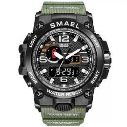 SMAEL marque mode hommes sport montres hommes analogique Quartz horloge militaire montre homme montre hommes 1545 relog masculino 220113291g