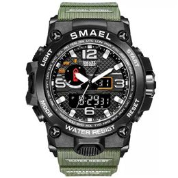 SMAEL marque mode hommes sport montres hommes analogique Quartz horloge militaire montre homme montre hommes 1545 relog masculino 2201132269