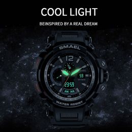 SMAEL marque hommes montres horloge hommes militaire armée Sport LED montre-bracelet numérique alarme Date 1702 relogio masculino esportivo militar n200G