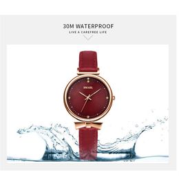 Relojes de mujer marca SMAEL, relojes de pulsera de cuarzo SMAEL de marca de lujo para mujer, reloj de oro rosa para mujer, resistente al agua 1907197f