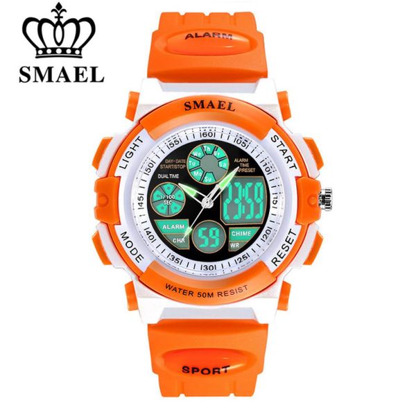Smael Children 50m Watloping Watches Migne Kids Sports Cartoon Watch For Girl Boys Rubber Band Digital Time Time Wristwatch 7955268