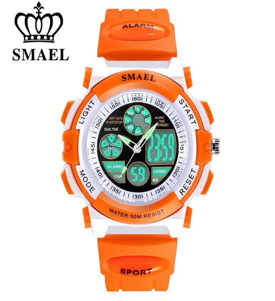 Smael Children 50m Watloprophes Watches Cute Kids Sports Cartoon Watch For Girl Boys Rubber Band Digital Time Time Wristwatch 5312946