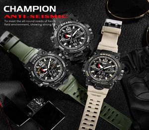 Smael Dual Time Sport Watch 5ATM01234567891011128054772