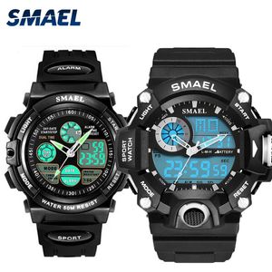 Smael vader en zoon horloge pak waterdichte led digitale heren horloges voor sport mode set 0508 1385 Relgio masculino horloge mannen