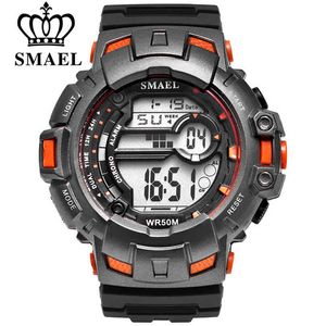 Smael Mannen Sporthorloges Luxe Merk Militaire Digitale Horloge 50 M Waterdicht Zwemmen Buitenklimmen Polshorloge Heren Masculino X0524