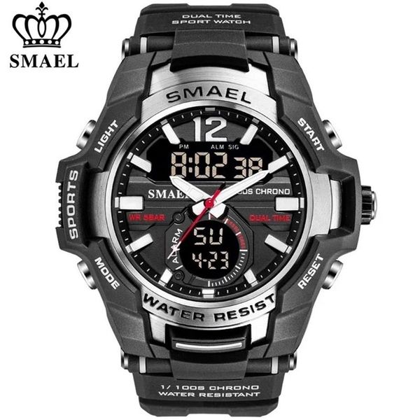 Relojes SMAEL para hombre, reloj Digital LED de cuarzo súper fresco deportivo a la moda, reloj de pulsera resistente al agua hasta 50M, reloj para hombre, reloj Masculino 2302m