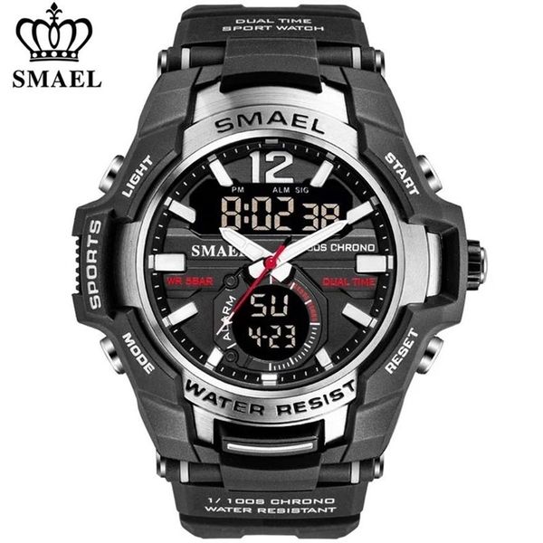 Relojes SMAEL para hombre, reloj Digital LED de cuarzo súper fresco deportivo a la moda, reloj de pulsera resistente al agua hasta 50M, reloj para hombre, reloj Masculino 2292v