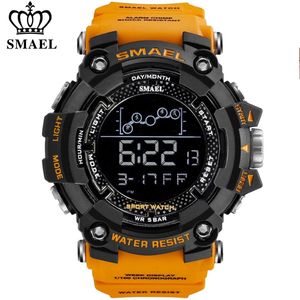 Smael Mens Horloge Militaire Waterdichte Sport Polshorloge Digitale Stopwatches voor Mannen 1802 Militaire Horloges Mannelijke Relogio Masculino 210329