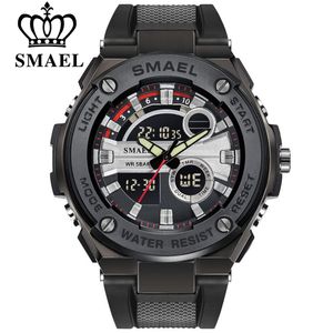 SMAEL montre militaire montres de sport étanches LED montres à Quartz numériques pour hommes Top marque horloge de luxe Relogio Masculino X0524