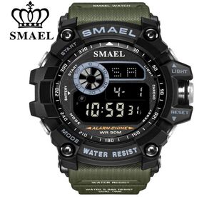 Smael Outdoor Sports Watches voor mannen led Digital Watch Men039S Elektronische militaire klok mannelijke grote dial modehorloge Relogio MA6190078