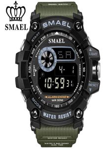 Smael Outdoor Sports horloges voor mannen leidde digitale horloge Men039S elektronische militaire klok mannelijke grote wijzerplaat modehorloge relogio MA7350620
