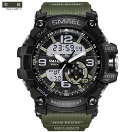 Smael SL1617 Relogio Men's Sports Watches leidde Chronograph Polshorwatch Military Watch Digital Watch Good Gift for Men Boy301c